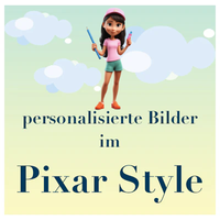 personalisierte Bilder im Pixar Style