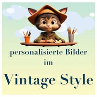 personalisierte Bilder im Vintage Style